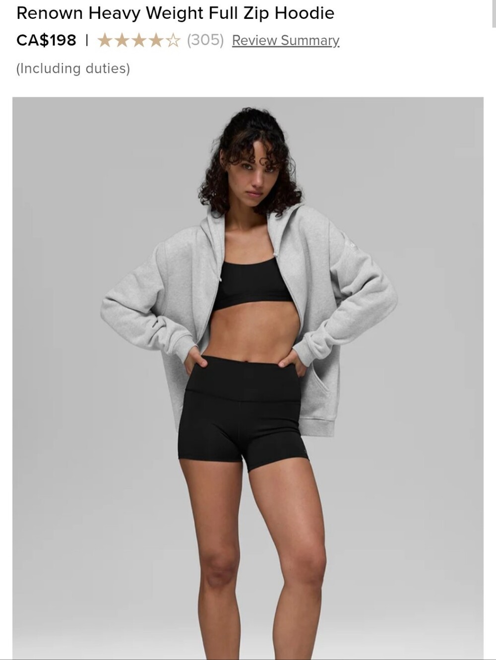 Grey Alo Hoodie